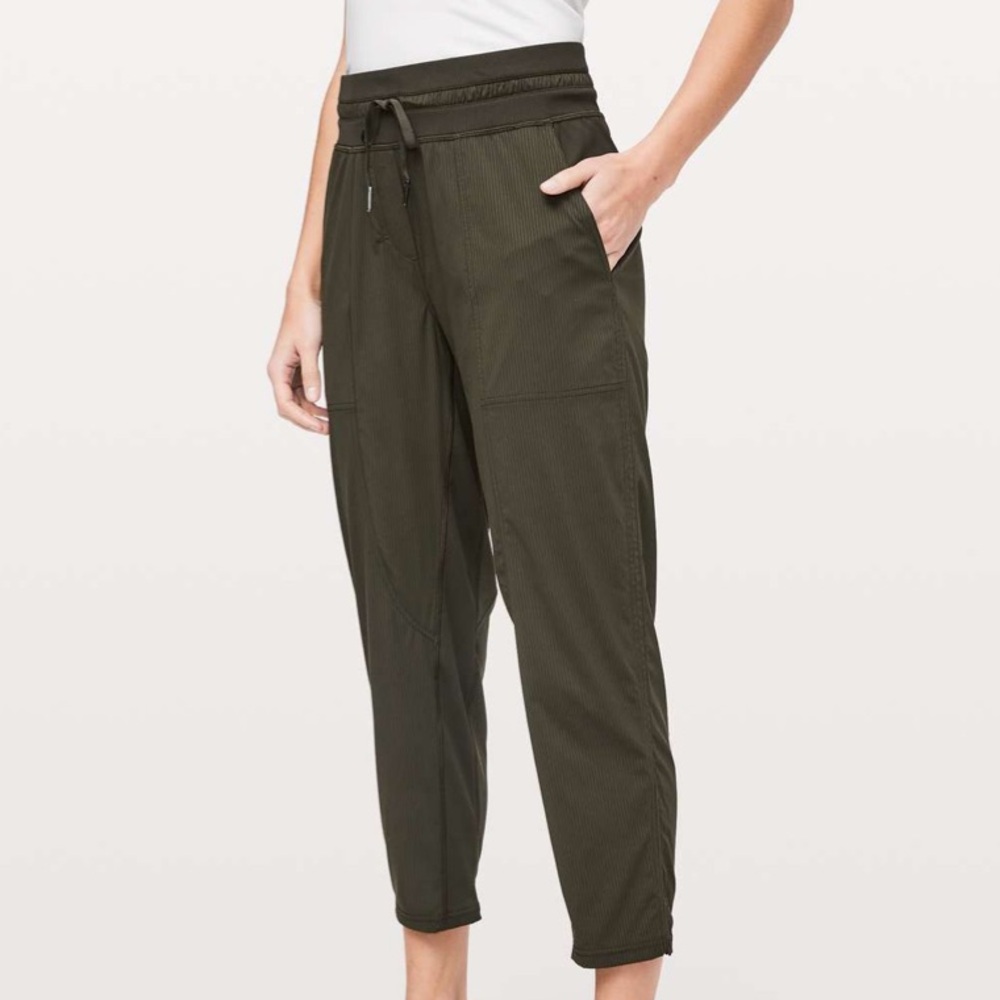 Lululemon Dance Studio Crop *25" Dark Olive